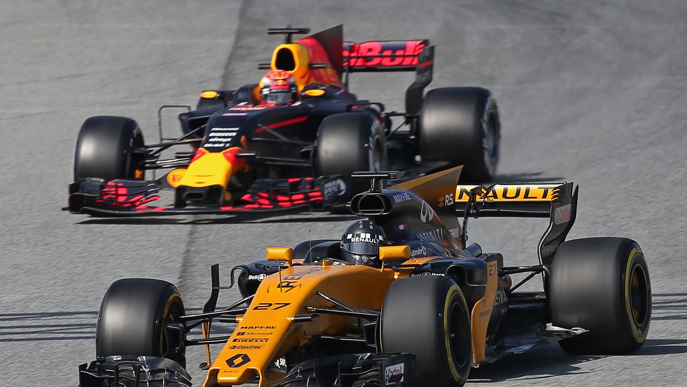 Forma-1, Nico Hülkenberg, Renault Sport Racing, Max Verstappen, Red Bull Racing, Barcelona teszt 