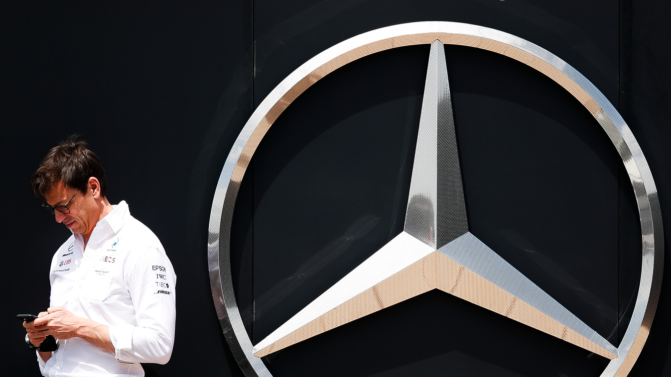 Forma-1, Toto Wolff, Mercedes, Spanyol Nagydíj, Mercedes logo 
