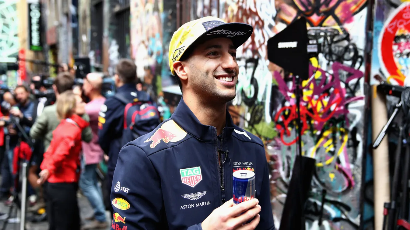 F1, Forma-1, Daniel Ricciardo, Red Bull, Melbourne, Ausztrál Nagydíj, promóció 