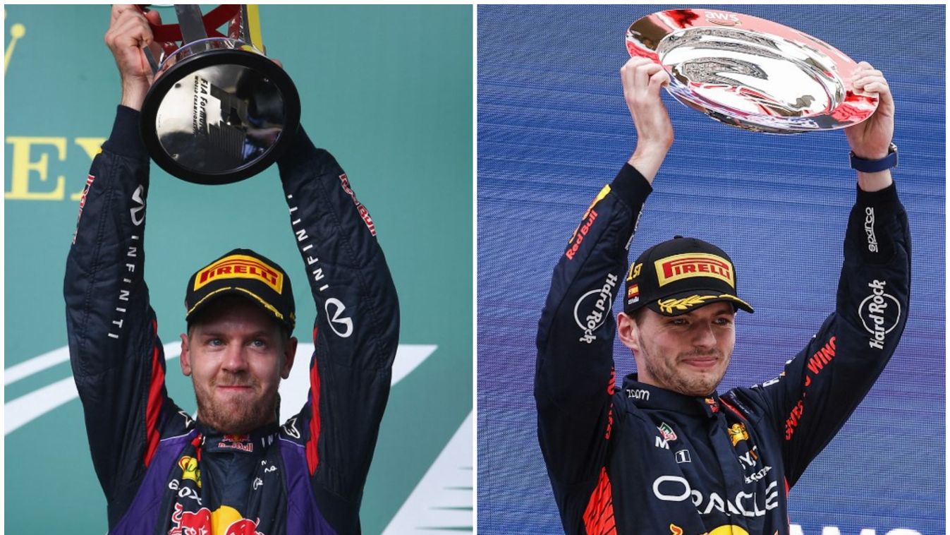 Sebastian Vettel, Max Verstappen, Red Bull 