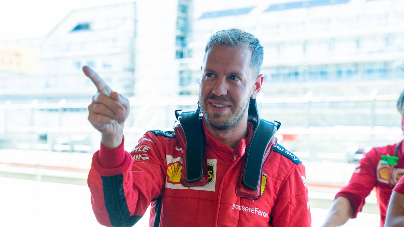 Forma-1, Brit Nagydíj, Sebastian Vettel, Scuderia Ferrari, csütörtök 