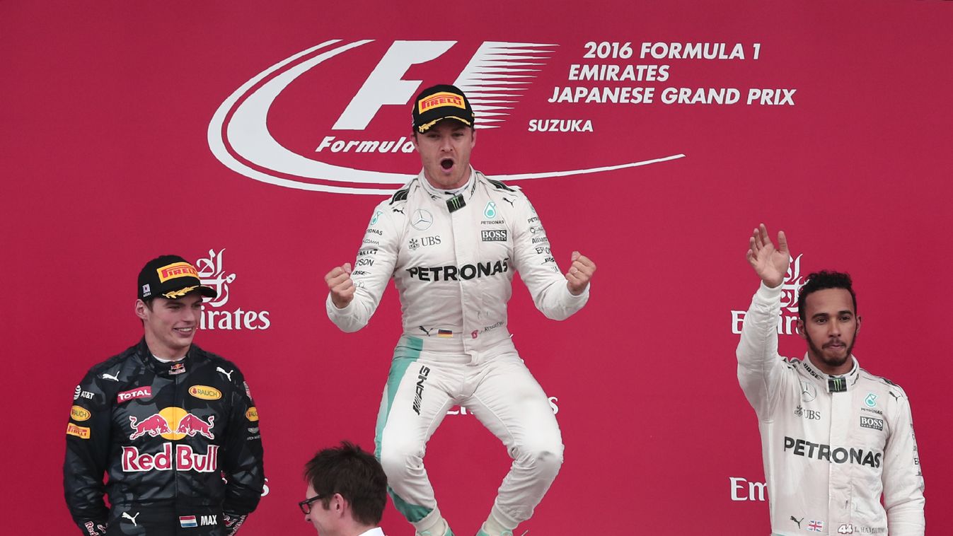 Forma-1, Max Verstappen, Red Bull Racing, Nico Rosberg, Lewis Hamilton, Mercedes AMG Petronas, Japán Nagydíj 