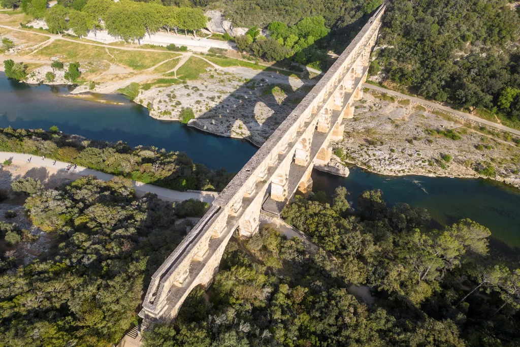 Pont du Gard római kori vízvezeték Franciaország, galéria, 2023 