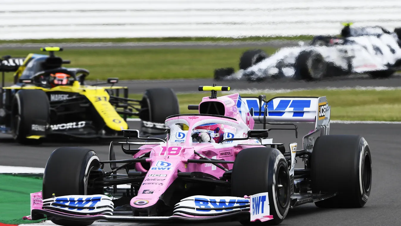 Form-1, Lance Stroll, Esteban Ocon, Racing Point, Renault, Brit Nagydíj 