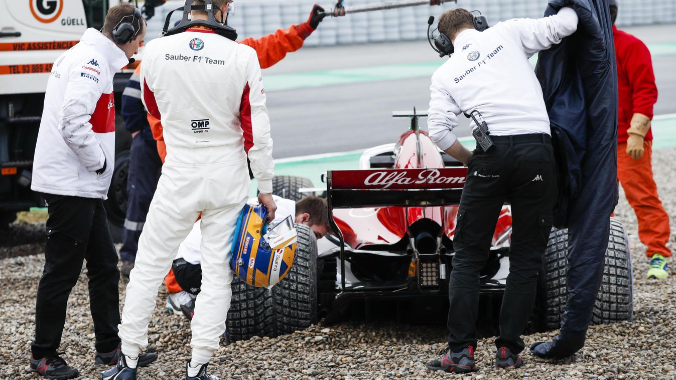 A Forma-1 előszezoni tesztje Barcelonában - 4. nap, Marcus Ericsson, Alfa Romeo Sauber 
