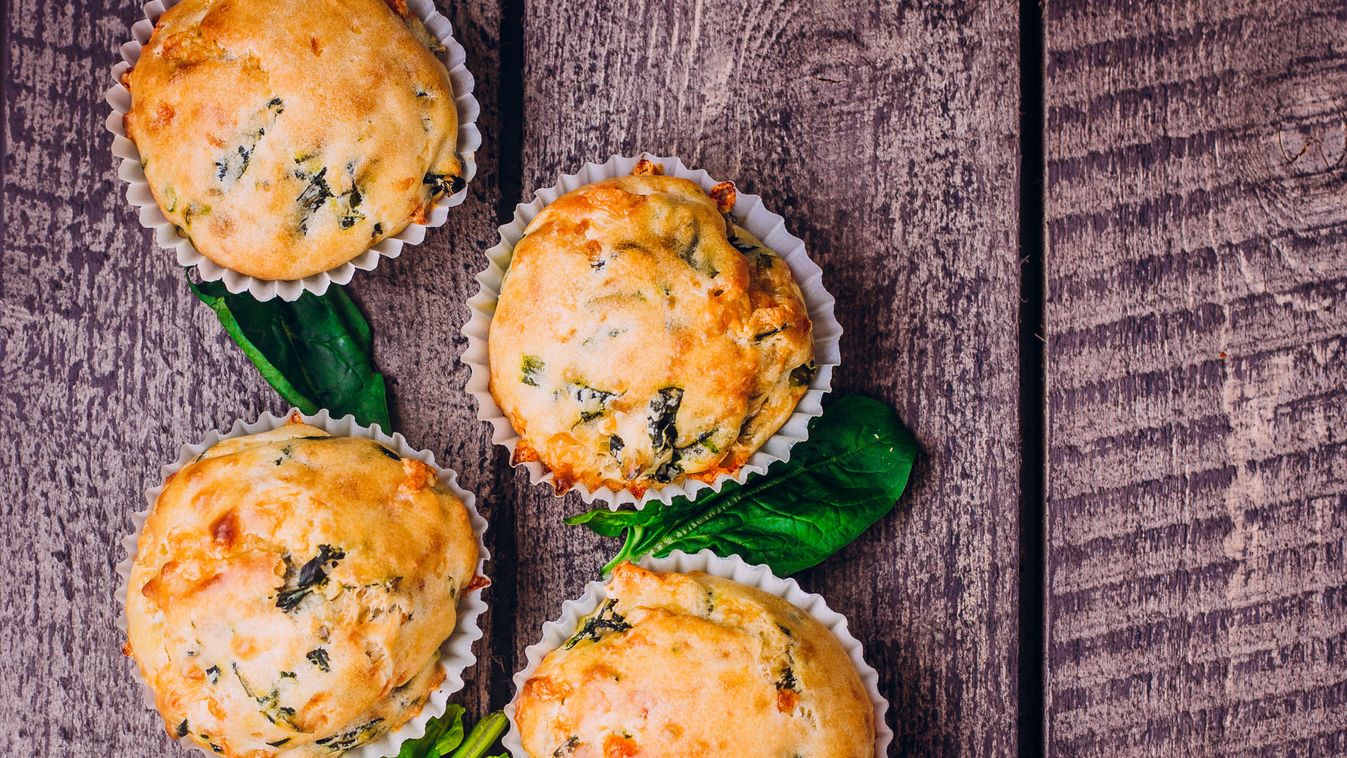 muffin, spenót, egészséges, fogyást segíti, egészséges reggeli ötlet 