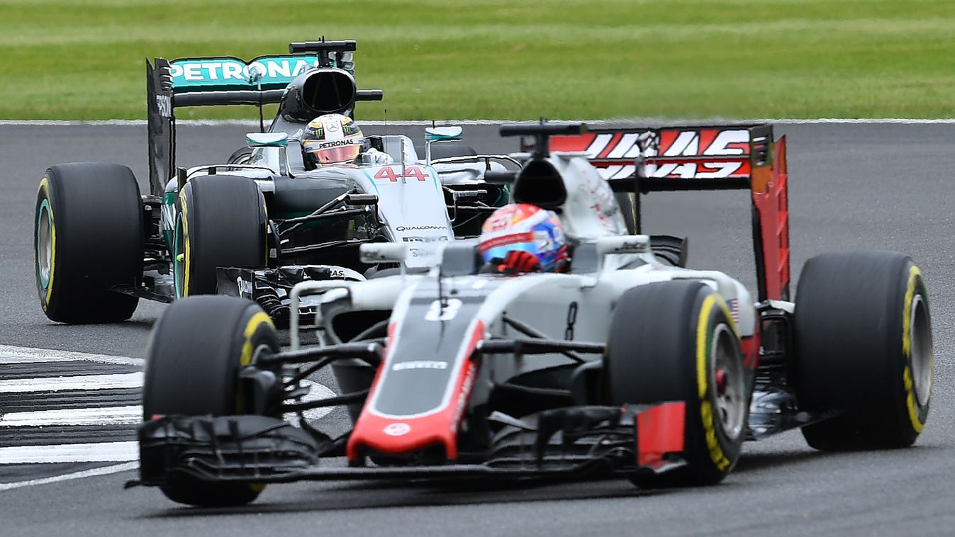 Forma-1, Romain Grosjean, Haas F1 Team, Lewis Hamilton, Mercedes AMG Petronas, Brit Nagydíj 