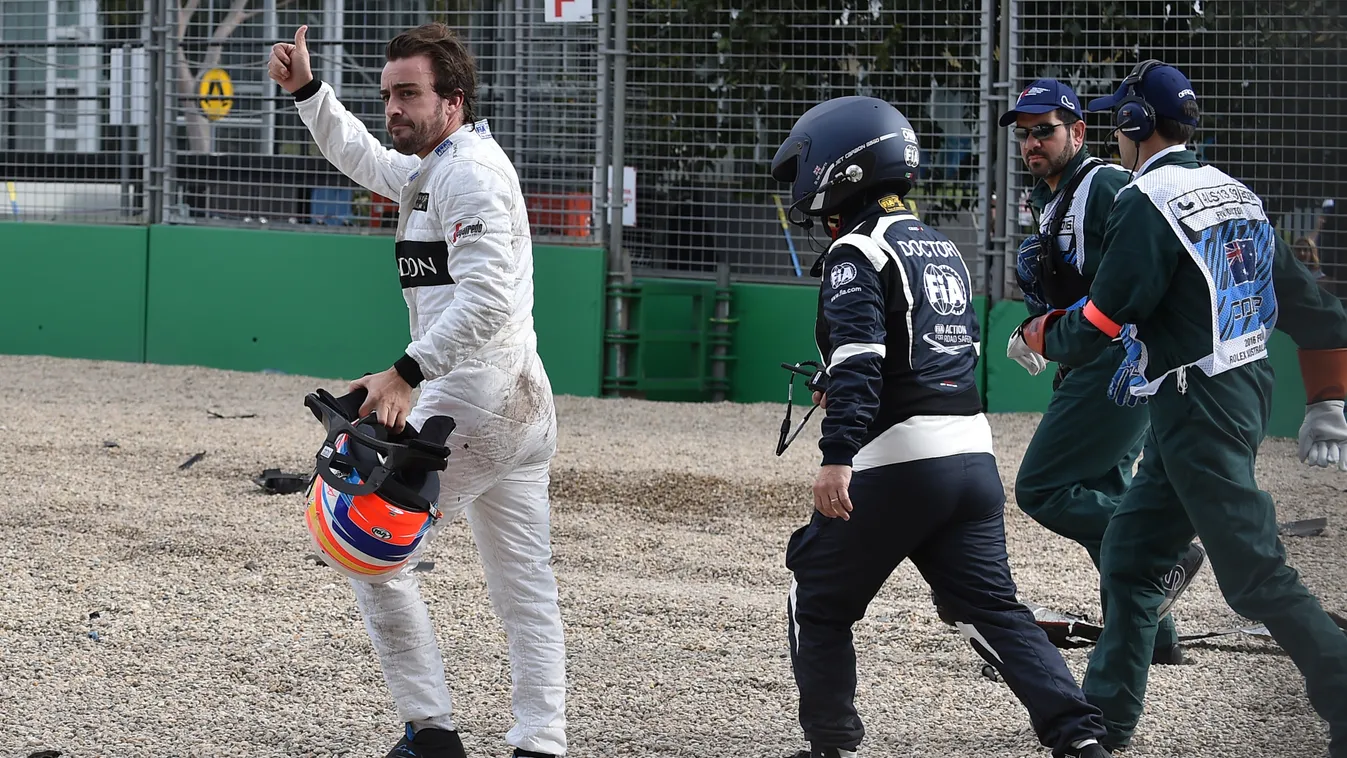 Forma-1, Fernando Alonso, McLaren-Honda, Ausztrál Nagydíj, Forma-1 baleset 