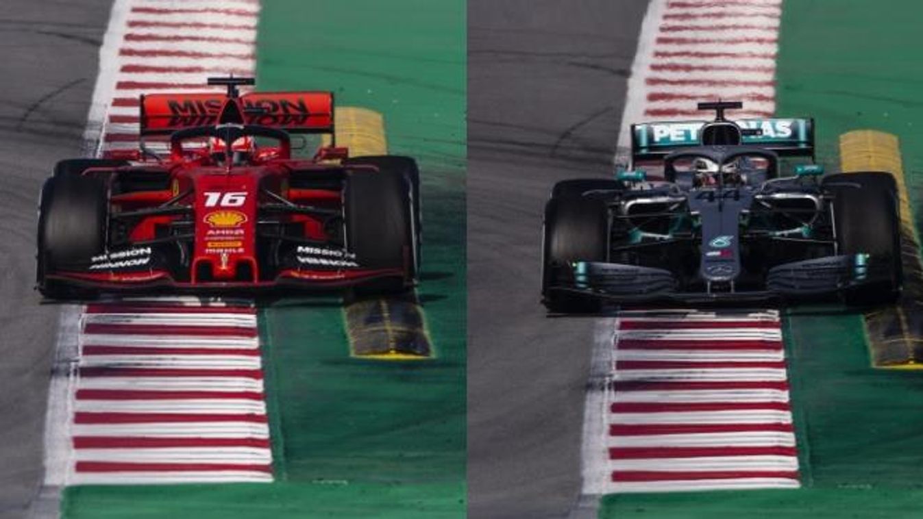 Forma-1, Ferrari, Mercedes, első szárny összehasonlítás 