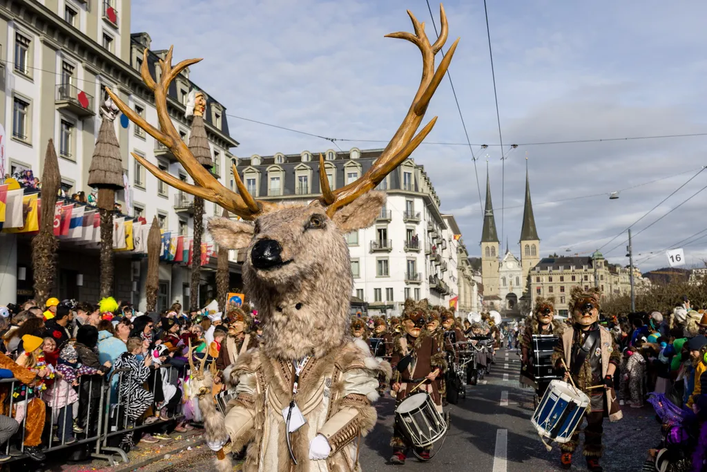 Luzern, Svájc, Farsang, 2024.02.08., karnevál, 