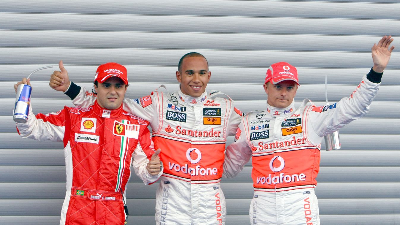 Forma-1, Felipe Massa, Lewis Hamilton, Heikki Kovalainen, Belga Nagydíj 2008 