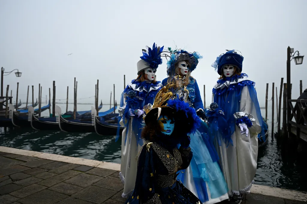 Velence, farsang, velencei karnevál, Olaszország,karnevál, 2024., 