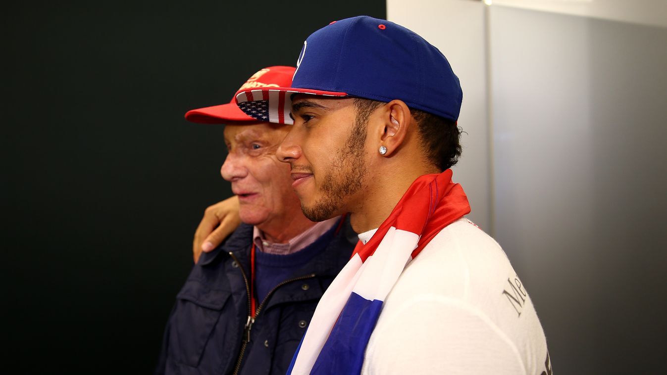 Forma-1, Niki Lauda, Lewis Hamilton, Mercedes AMG Petronas, USA Nagydíj 2015 
