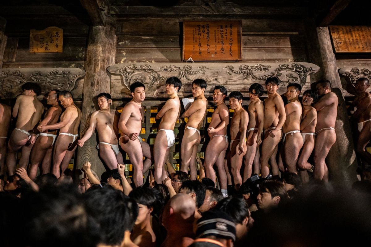 Somin-sai fesztivál, Kokusekiji templom, Japán, „meztelen férfi fesztivál”,  hagyomány, 