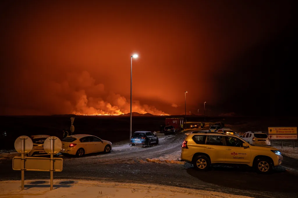 Grindavík, 2023. december 19., Izland, vulkán, vulkánkitörés, Reykjanes-félsziget, 