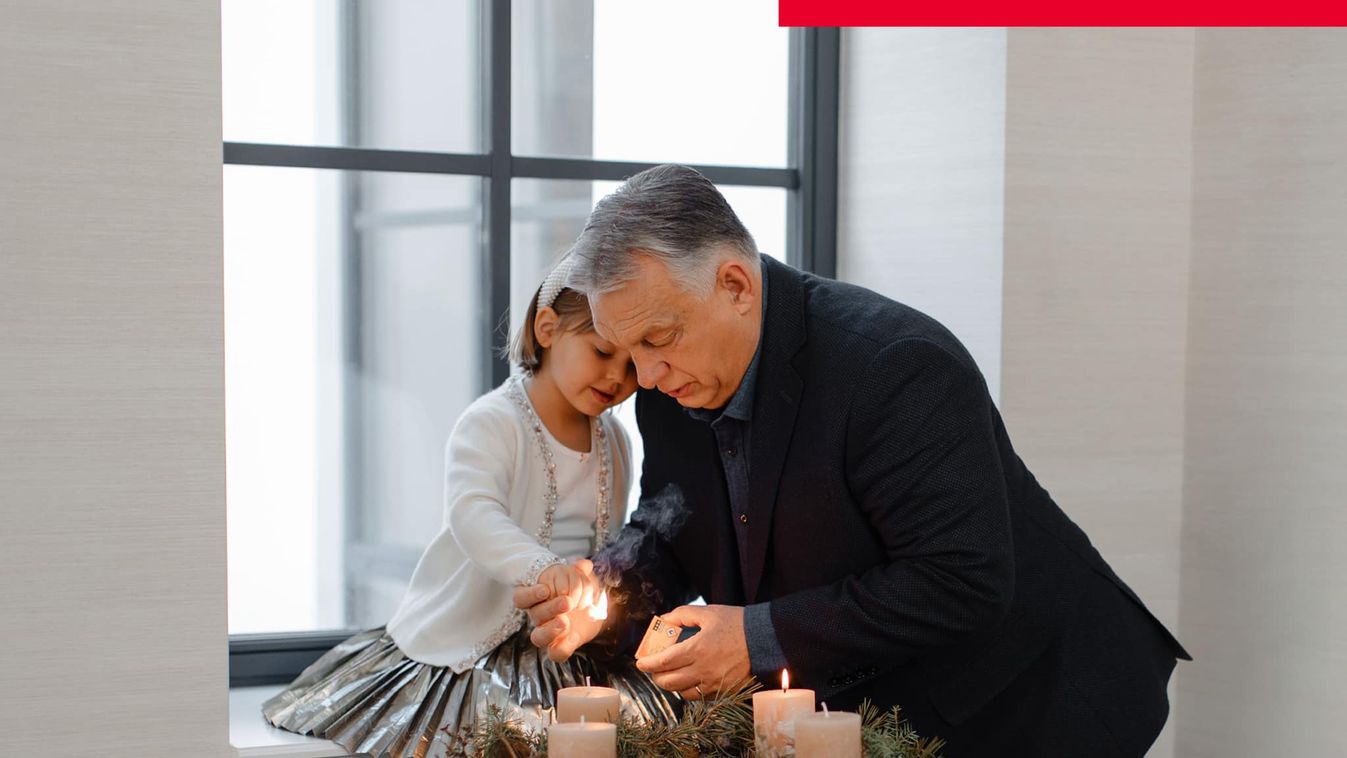 Orbán Viktor, unoka, advent 