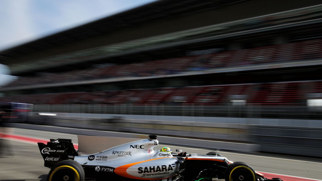 Forma-1, Sergio Pérez, Force India, Barcelona teszt 