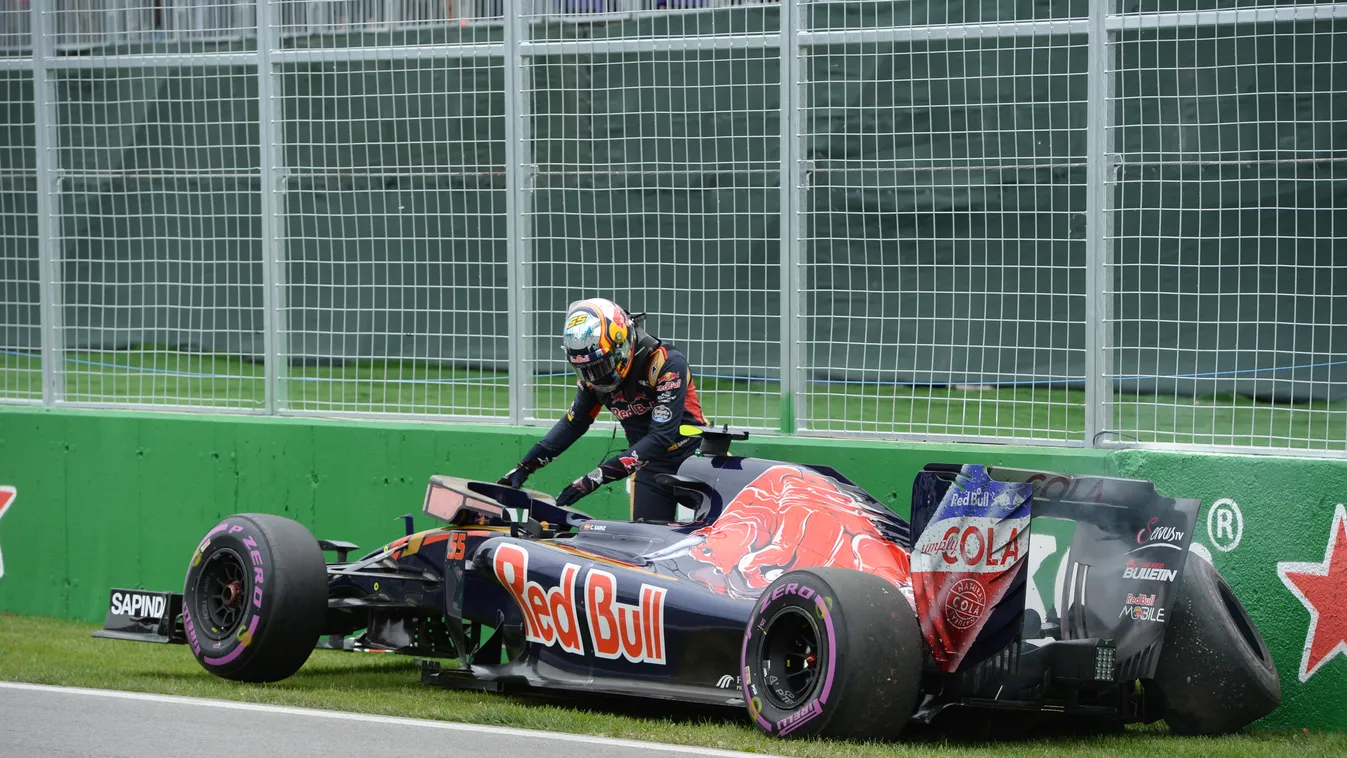 Forma-1, Carlos Sainz, Scuderia Toro Rosso, Kanadai Nagydíj, Forma-1 baleset 