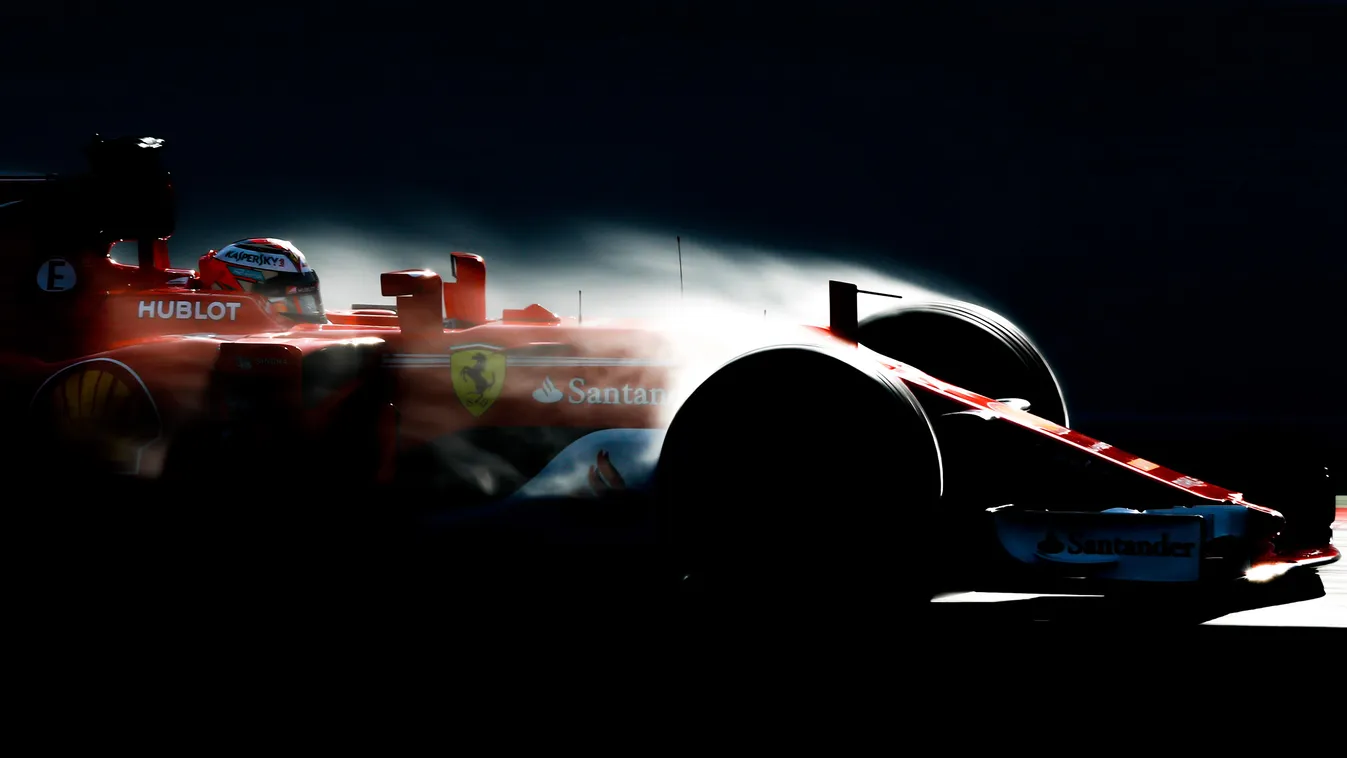 Forma-1, Kimi Räikkönen, Ferrari, teszt, eső 