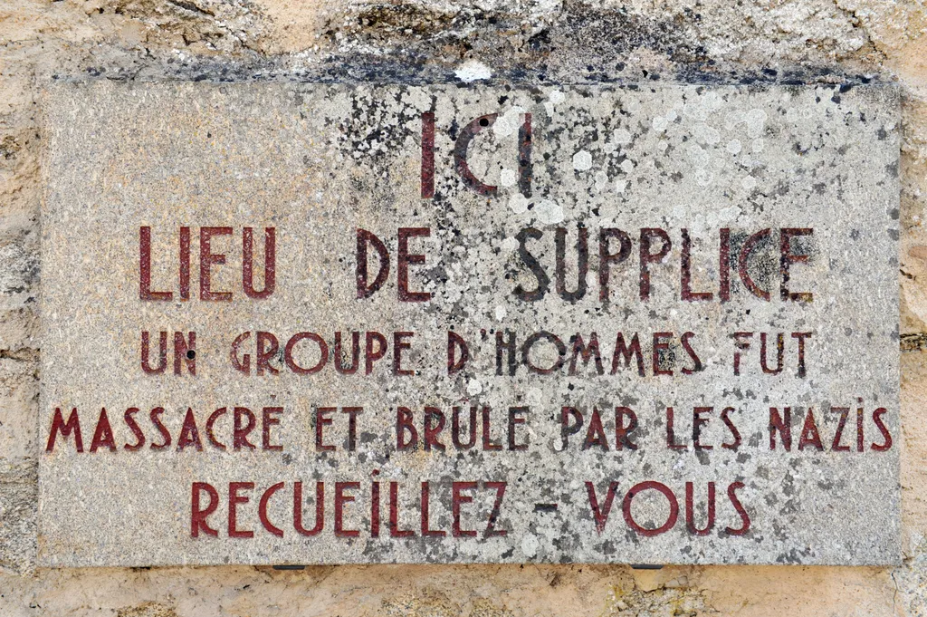 oradour sur glane, városka, világháború, elpusztult, kihalt, elhagyott, francia, emlékhely 