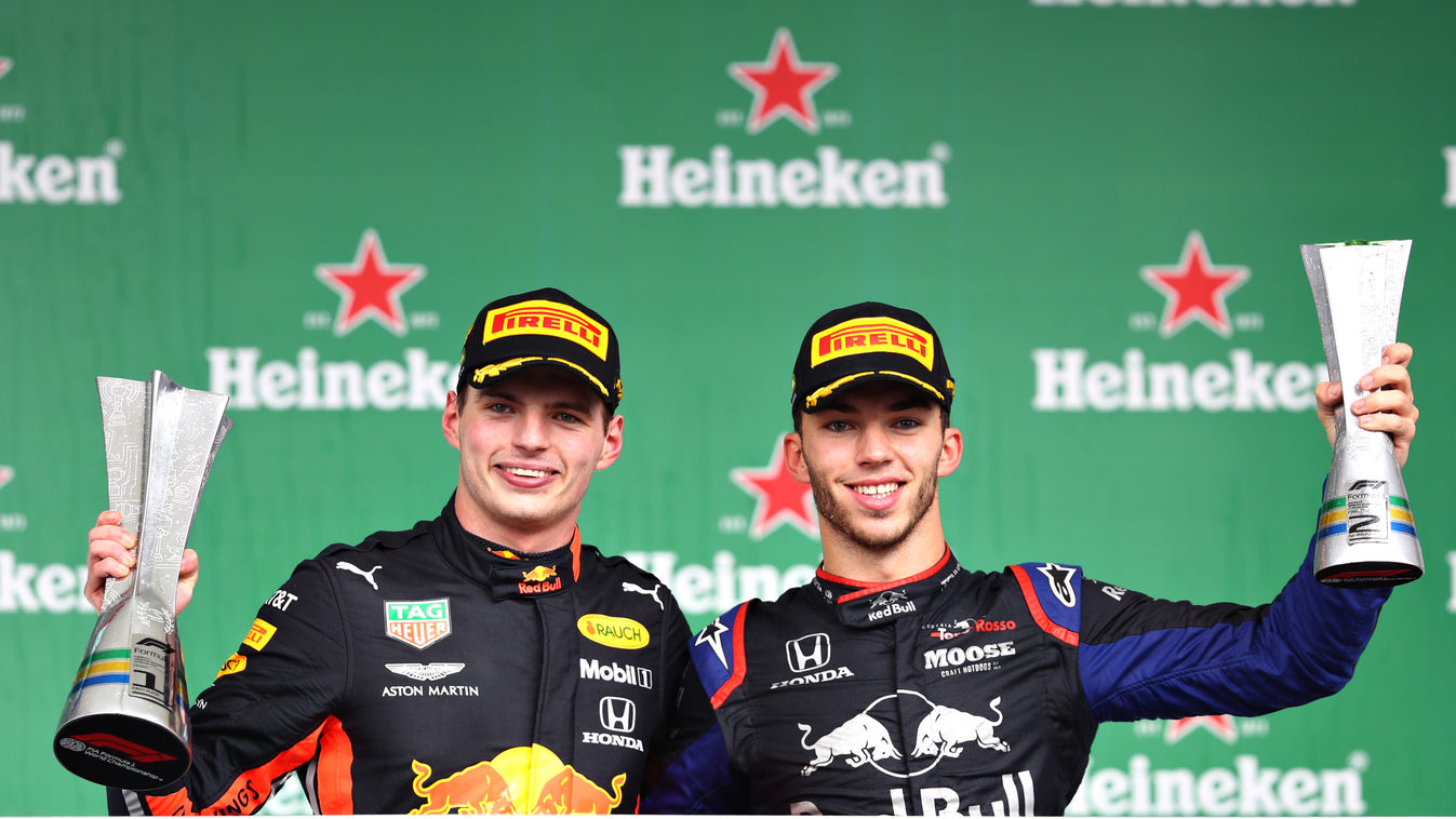 Forma-1, Max Verstappen, Red Bull Racing, Pierre Gasly, Scuderia Toro Rosso, Brazil Nagydíj 2019 