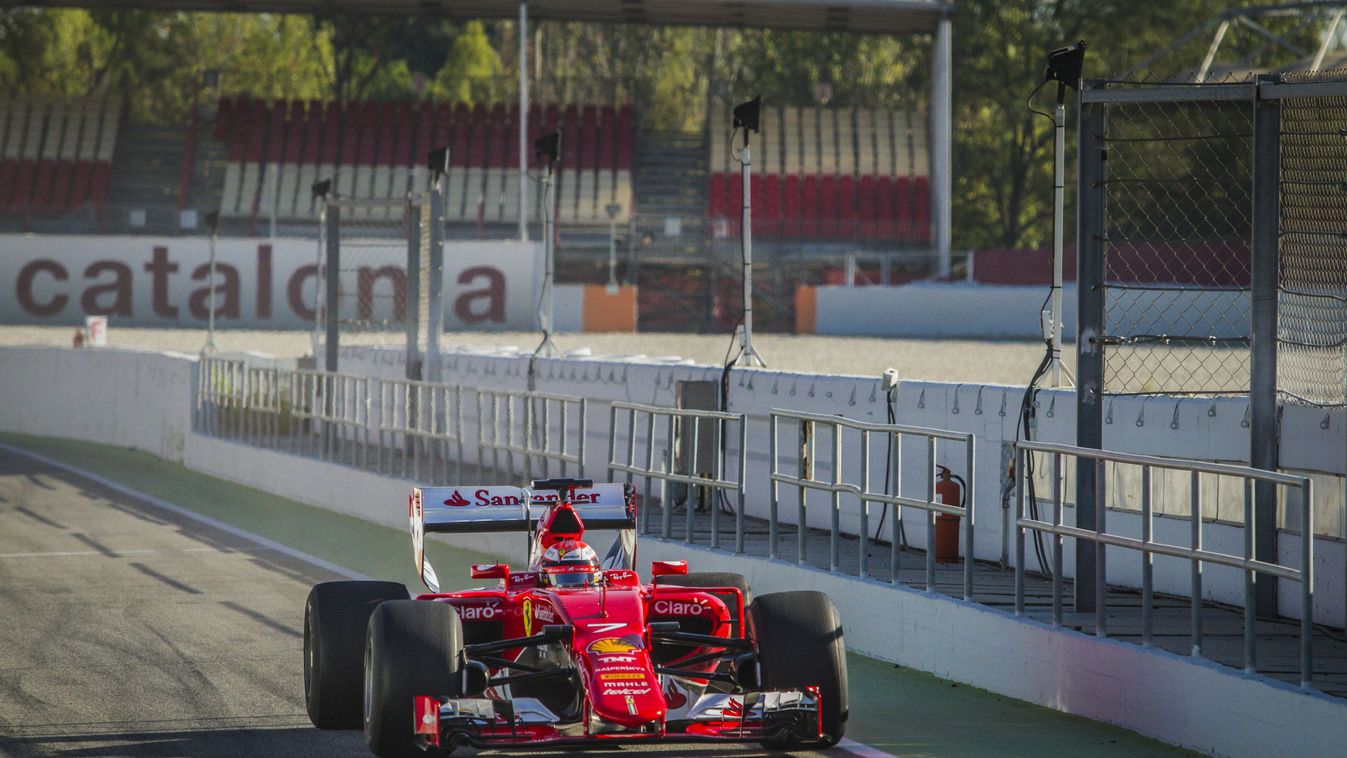 Forma-1, Kimi Räikkönen, Scuderia Ferrari, Pirelli gumiteszt, Barcelona 