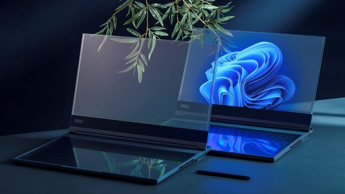 Videón a Lenovo átlátszó kijelzős laptopja