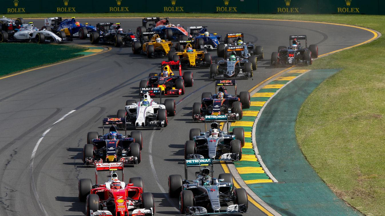Forma-1, Ausztrál Nagydíj, rajt, Kimi Räikkönen, Scuderia Ferrari, Nico Rosberg, Mercedes AMG Petronas 