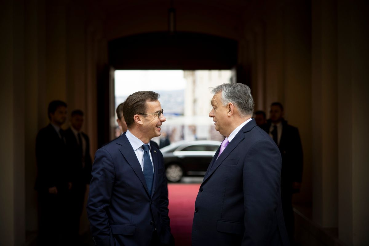Orbán Viktor fogadta a svéd miniszterelnököt, OrbánViktor