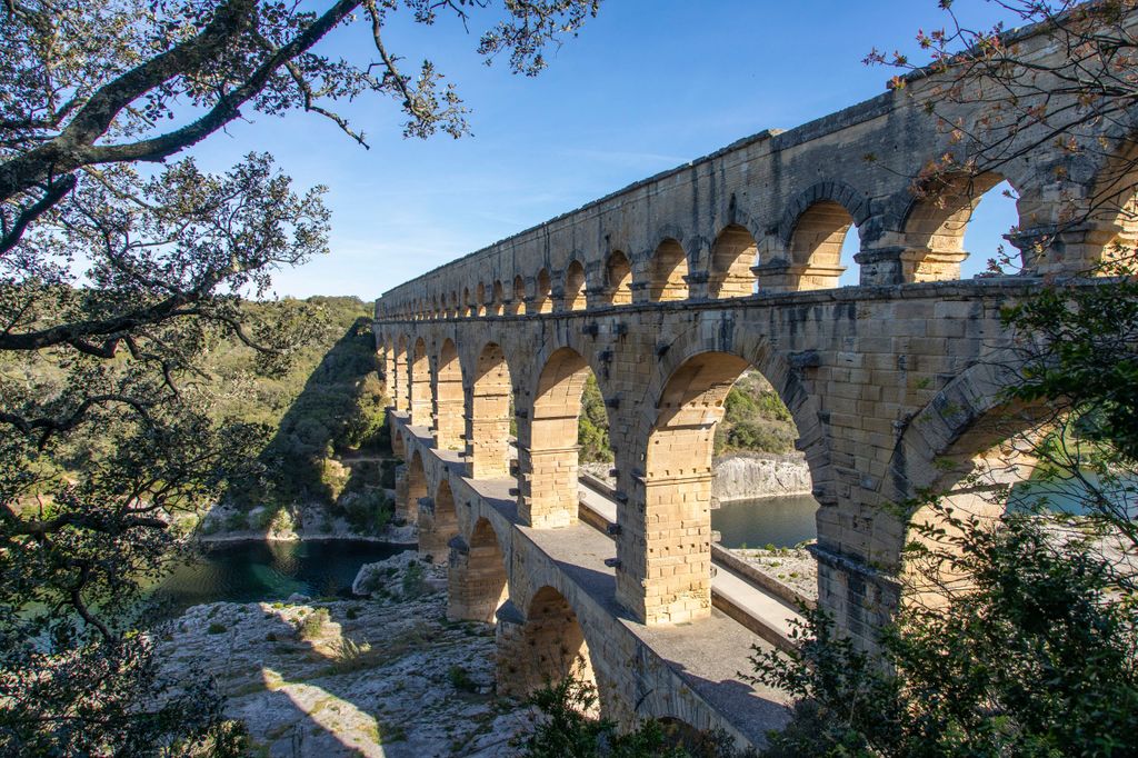 Pont du Gard római kori vízvezeték Franciaország, galéria, 2023 