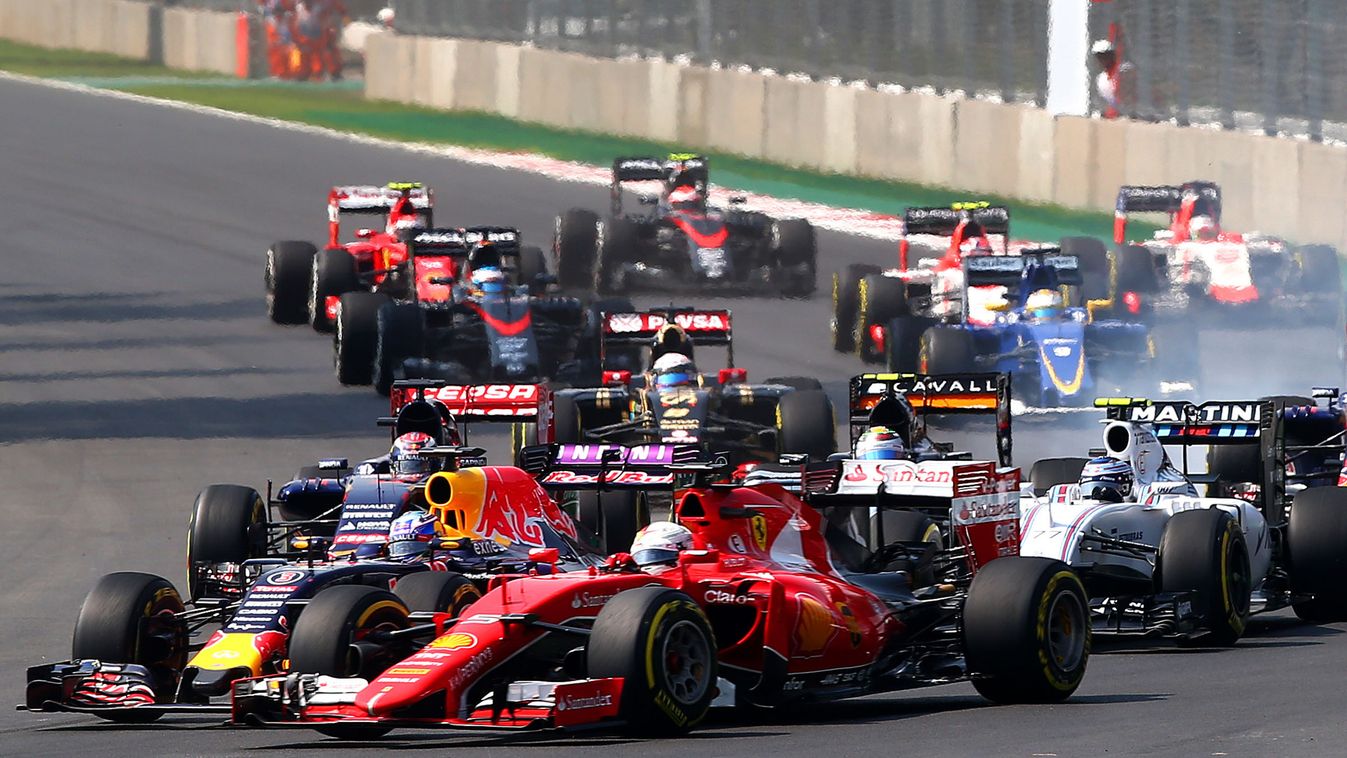 Forma-1, Sebastian Vettel, Daniel Ricciardo, Mexikói Nagydíj, rajt, ütközés 