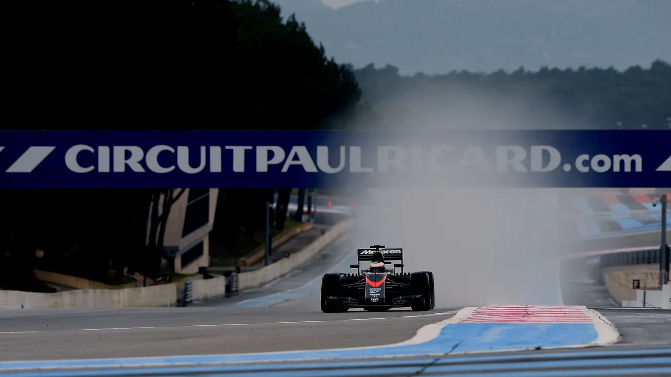 Forma-1, Stoffel Vandoorne, McLaren Honda, Paul Ricard, Pirelli esőgumi teszt 