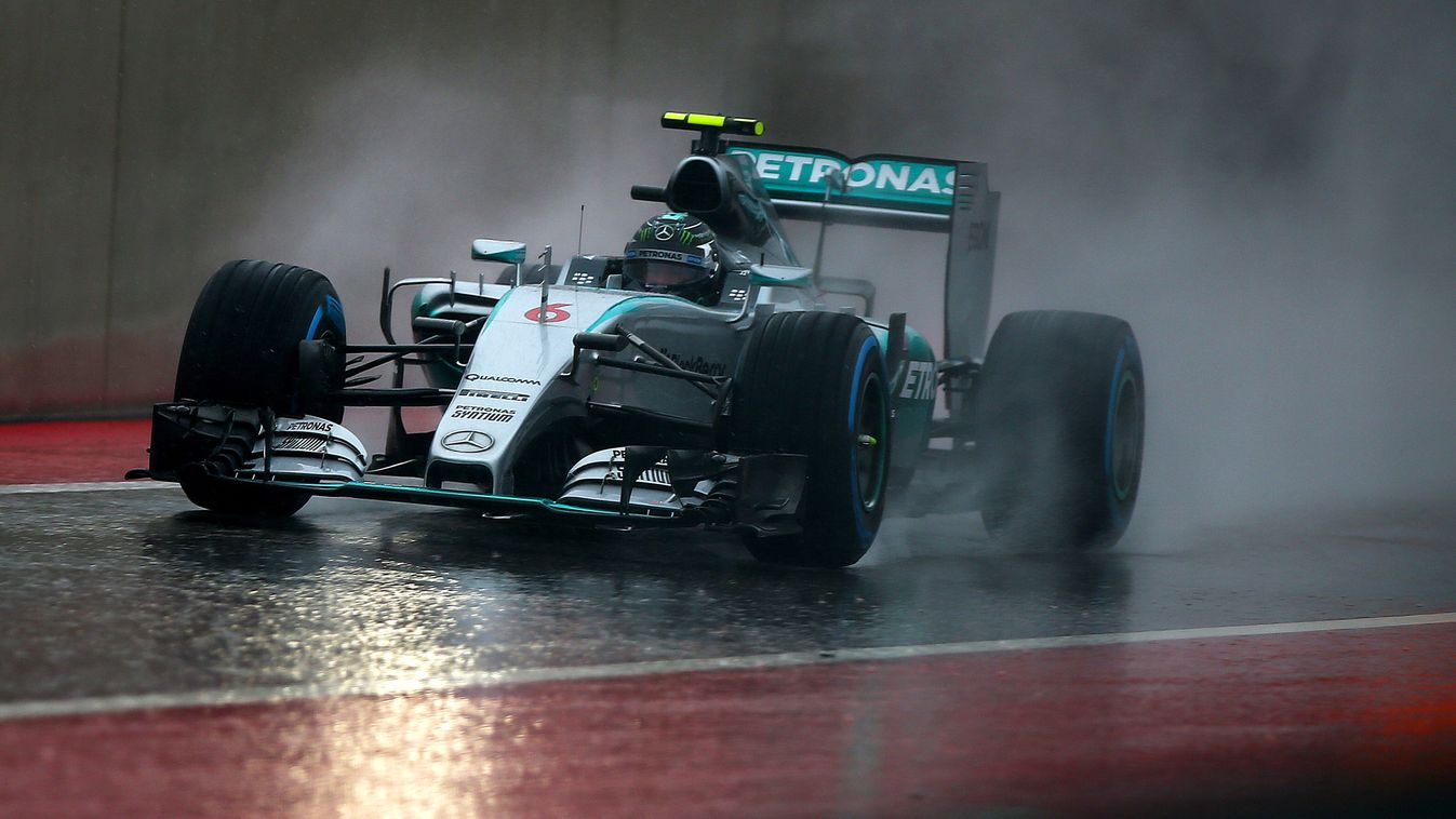 Forma-1, Nico Rosberg , Mercedes, USA Nagydíj, eső 