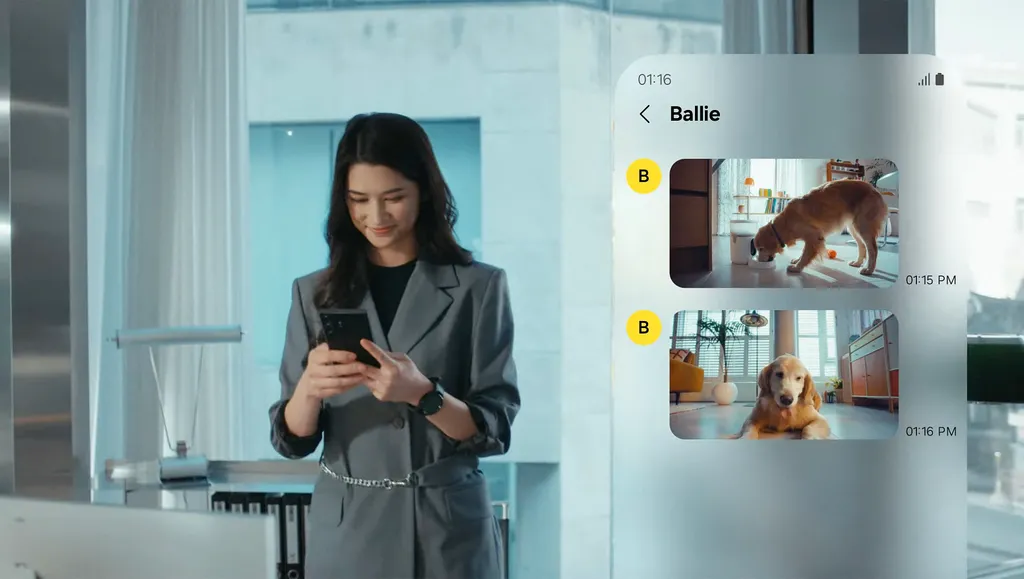Ballie, az új otthoni, önjáró, mesterséges intelligenciával működő labdaméretű robot a Samsungtól, galéria, 2024 