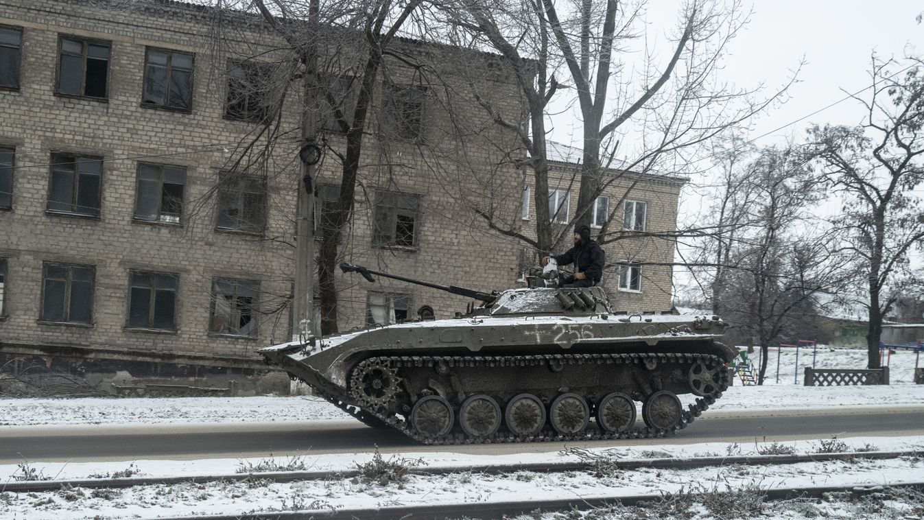 Ukrajna, Ukrán, Orosz, Oroszország, háború, konfliktus, 2023.12.21., tank 