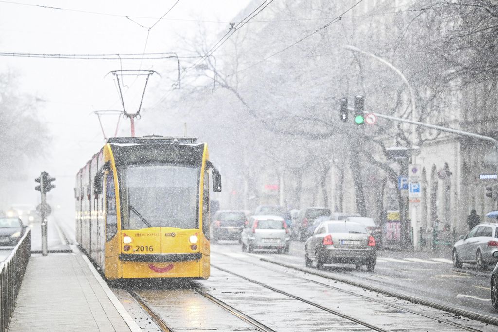 hó, havazás, Budapest, időjárás, 2024.01.19. 