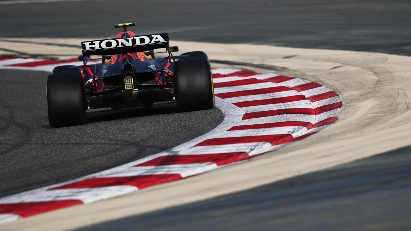 Forma-1, Sergio Pérez, Red Bull Racing, Bahrein teszt 2. nap, Honda logo 