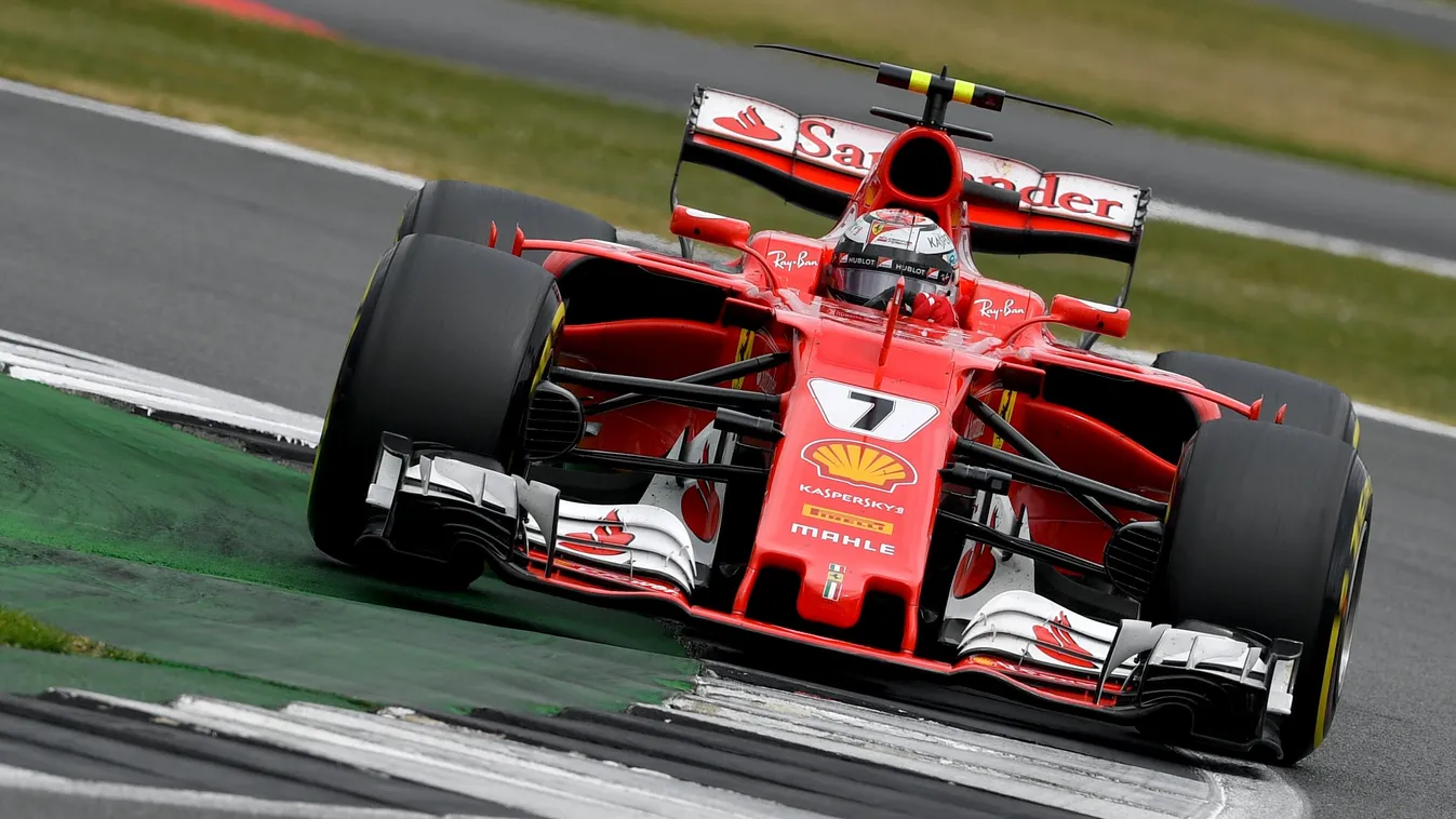 Forma-1, Brit Nagydíj, Kimi Räikkönen, Ferrari 