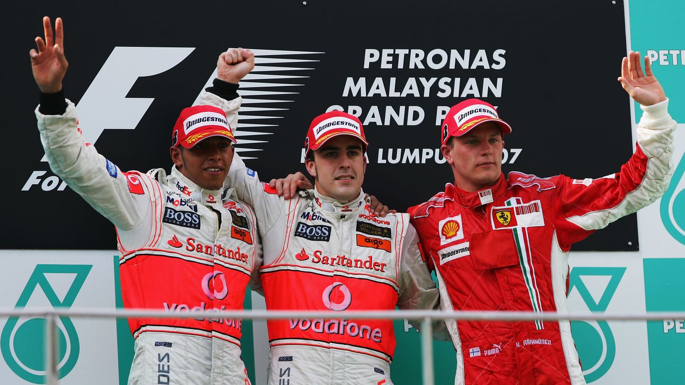 Forma-1, Lewis Hamilton, Fernando Alonso, Kimi Räikkönen, Malajziai Nagydíj 2007 