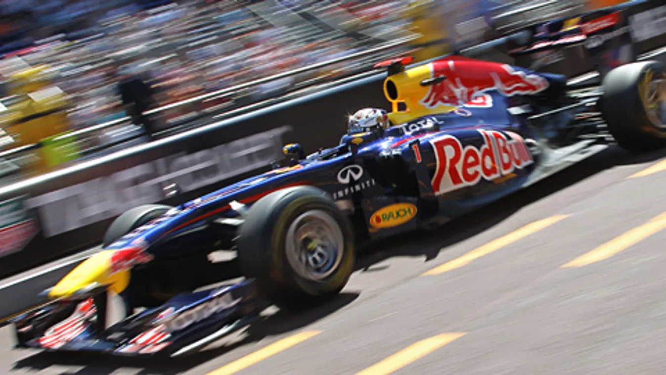Monaco időmérő Sebastian Vettel Red Bull