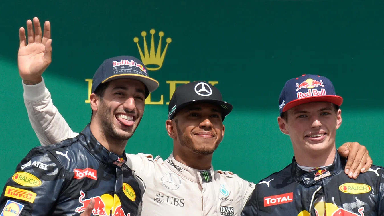Forma-1, Német Nagydíj, Daniel Ricciardo, Lewis Hamilton, Max Verstappen 