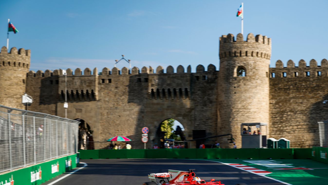 Forma-1, Azeri Nagydíj, Sebastian Vettel, Ferrari 