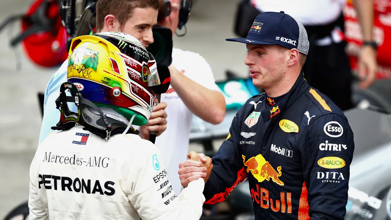 Forma-1, Brazil Nagydíj, Lewis Hamilton, Max Verstappen, Mercedes-AMG Petronas, Red Bull Racing 