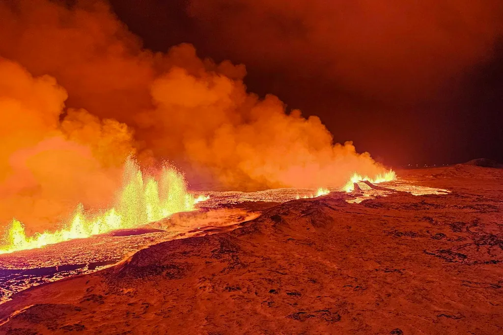 Grindavík, 2023. december 19., Izland, vulkán, vulkánkitörés, Reykjanes-félsziget, 