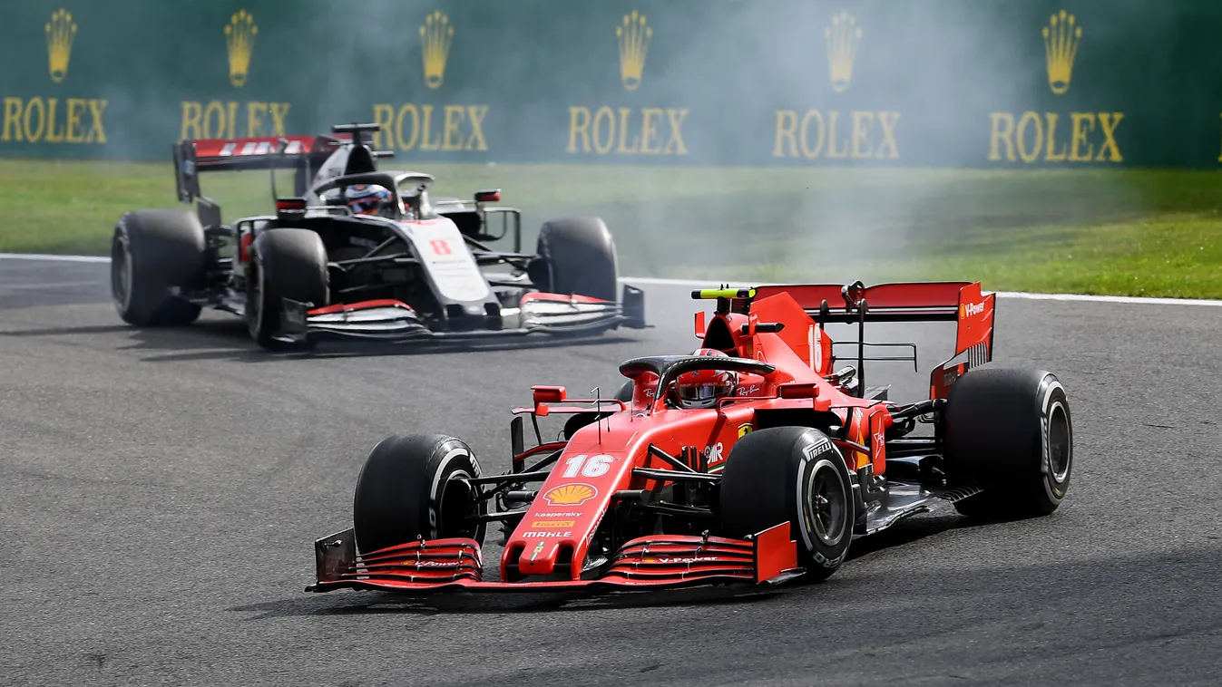 Forma-1, Charles Leclerc, Romain Grosjean, Ferrari, Haas, Belga Nagydíj 2020, futam 