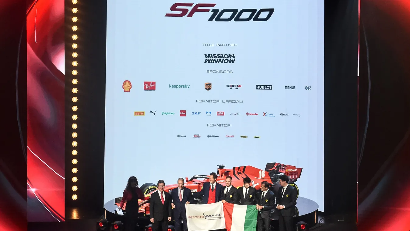 Forma-1, Scuderia Ferrari, SF1000, Louis Camilleri, Piero Ferrari, John Elkann, Sebastian Vettel, Charles Leclerc, Mattia Binotto 