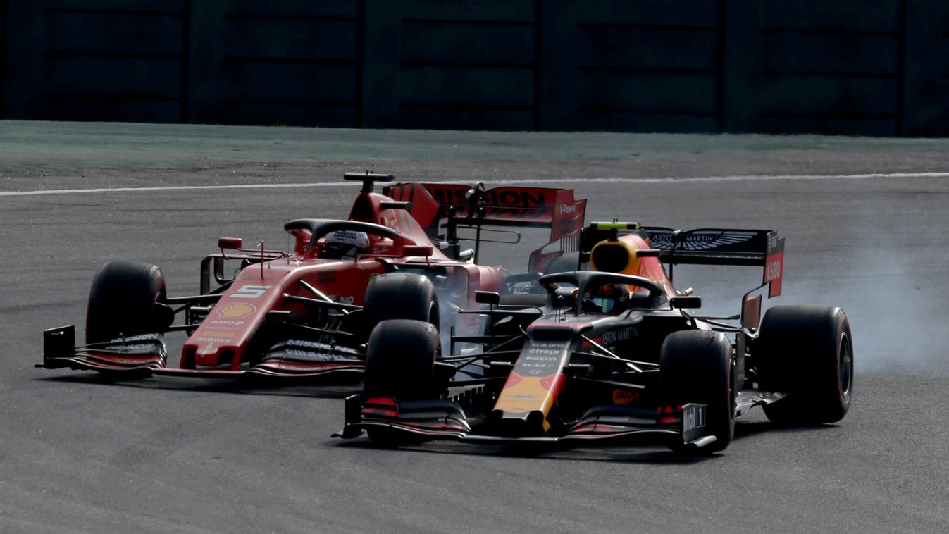 Forma-1, Alexander Albon, Red Bull, Sebastian Vettel, Ferrari, Brazil Nagydíj 2019 