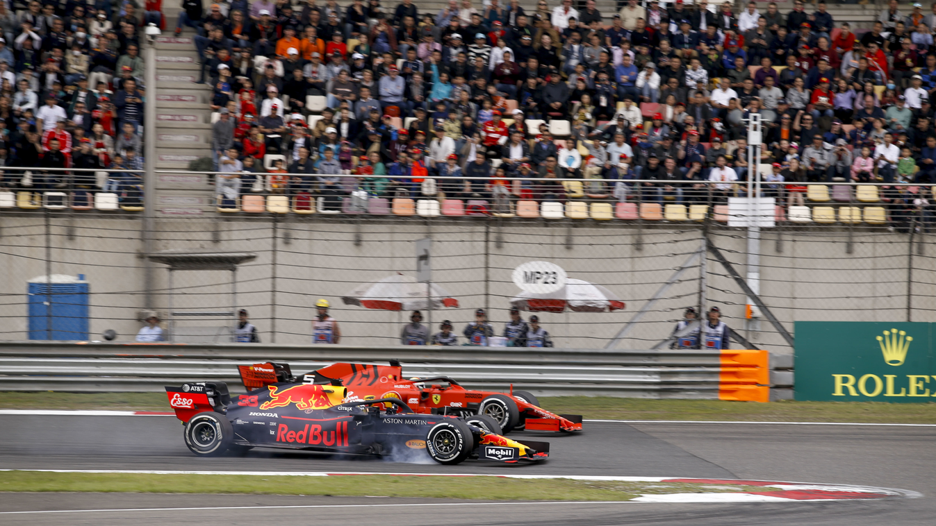 Forma-1, Kínai Nagydíj, Max Verstappen, Sebastian Vettel, Red Bull, Ferrari 