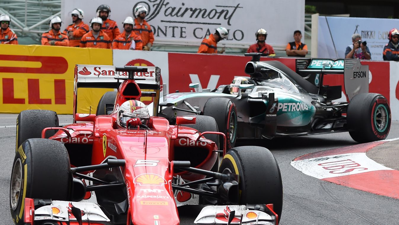 Forma-1, Sebastian Vettel, Lewis Hamilton, Ferrari, Mercedes, Monacói Nagydíj 