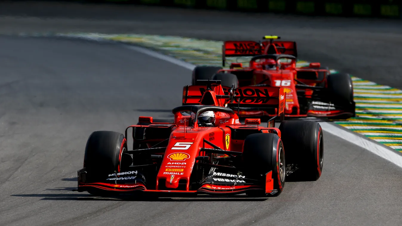 Forma-1, Sebastian Vettel, Charles Leclerc, Scuderia Ferrari, Brazil Nagydíj 